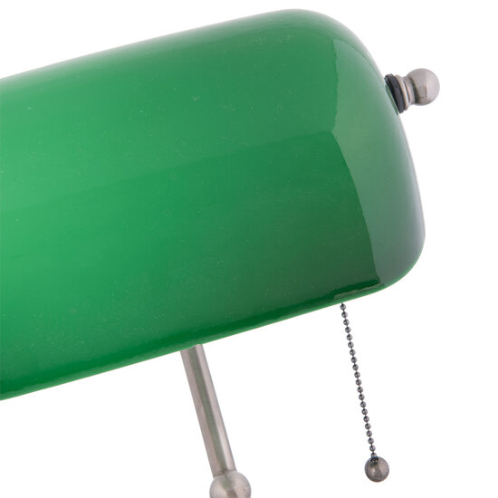 Clayre & Eef | Bureaulamp Bankierslamp Groen 27x17x41 cm E27/max 1x60W | 5LL-5100
