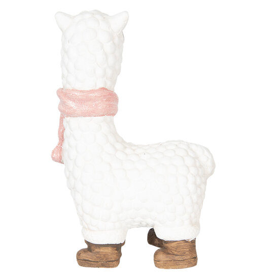 Clayre & Eef | Decoratie Lama Wit 24x16x39 cm | 6CE0993