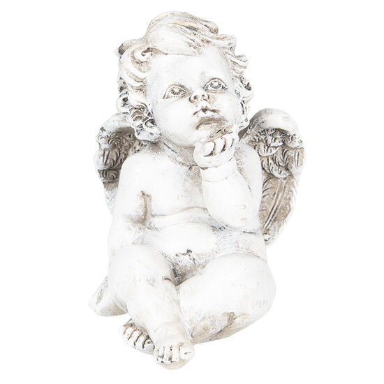 Decoratie engel 9*7*12 cm Grijs | 6PR2705 | Clayre & Eef