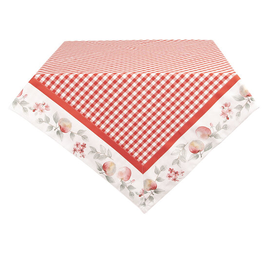 vier keer tetraëder afwijzing Clayre & Eef | Tafelkleed Wit, Rood, Groen 150x250 cm | APY05 - Meraki Shop vier keer tetraëder afwijzing Clayre & Eef | Tafelkleed Wit, Rood, Groen 150x250 cm | APY05 - Meraki Shop