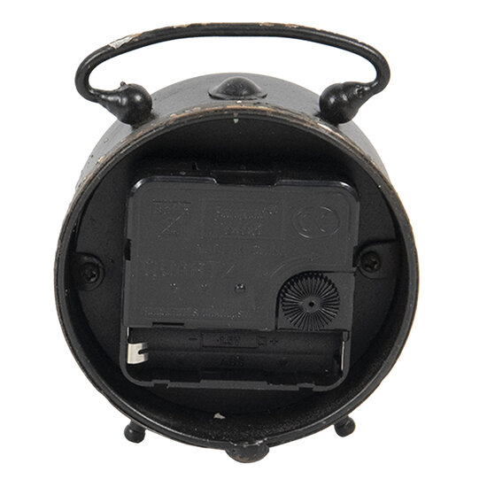 Tafelklok 9*4*10 cm / 1*AA Bruin | 6KL0630 | Clayre & Eef 2