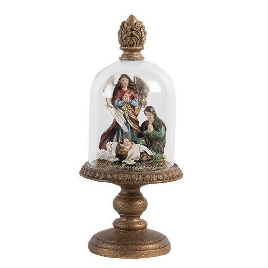 Stolp met decoratie ø 9*21 cm Transparant | 6GL2805 | Clayre & Eef
