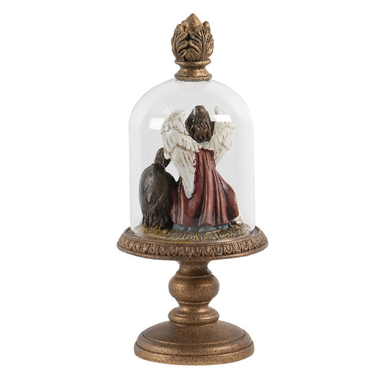 Stolp met decoratie ø 9*21 cm Transparant | 6GL2805 | Clayre & Eef 1