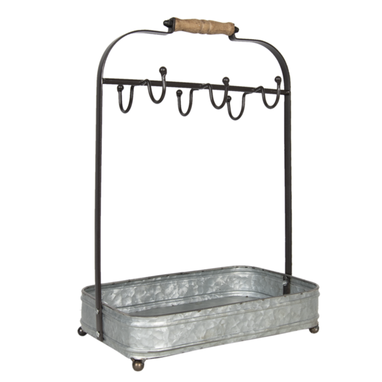 Clayre & Eef | Mokkenrek Grijs 32x20x44 cm | 6Y4186