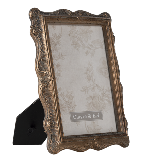 Clayre & Eef | Fotolijst Goudkleurig 17x2x22 cm / 13x18 cm | 2F0828