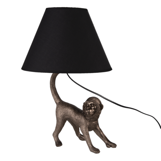Clayre & Eef | Tafellamp Aap Bruin 29x27x43 cm E27/max 1x60W | 6LMC0035
