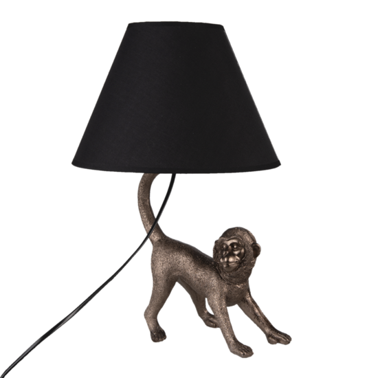 Clayre & Eef | Tafellamp Aap Bruin 29x27x43 cm E27/max 1x60W | 6LMC0035