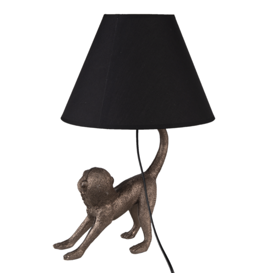 Clayre & Eef | Tafellamp Aap Bruin 29x27x43 cm E27/max 1x60W | 6LMC0035