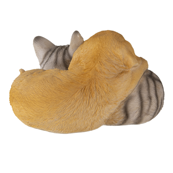 Clayre & Eef | Decoratie Beeld Kat en Hond 20x15x11 cm | 6PR3336