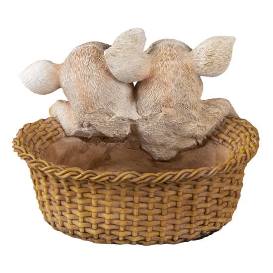 Clayre & Eef | Decoratie Beeld Varken Bruin Roze 11x11x16 cm | 6PR3337