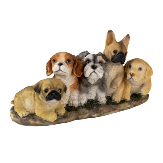 Clayre & Eef | Decoratie Beeld Honden 33x12x17 cm | 6PR3341