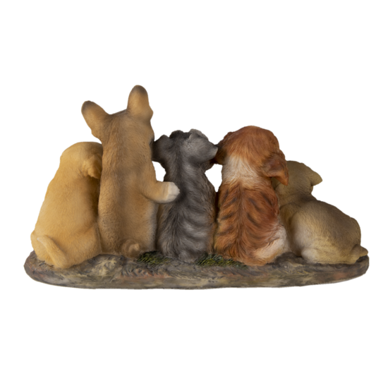 Clayre & Eef | Decoratie Beeld Honden 33x12x17 cm | 6PR3341