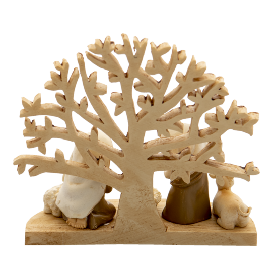 Clayre & Eef | Kerstdecoratie Beeld Jezus Bruin 11x5x10 cm | 6PR4743