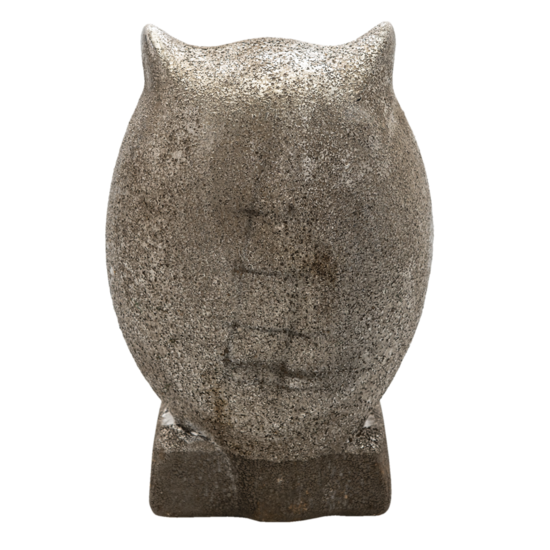 Clayre & Eef | Decoratie Beeld Uil Grijs 15x10x23 cm | 6CE1306