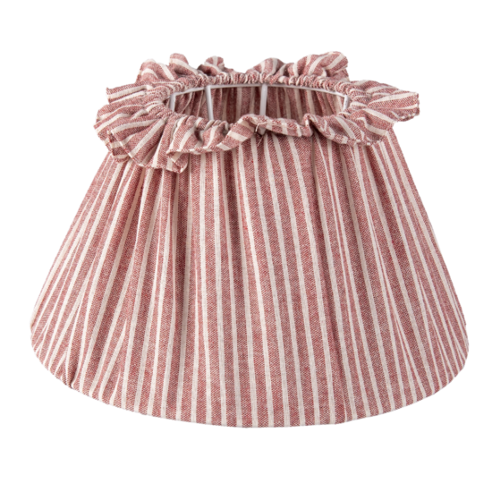 Clayre & Eef | Lampenkap Rood ø 22x13 cm / E27 | 6LAK0514