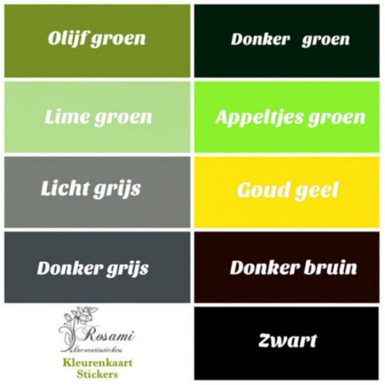 Sticker keuze eigen tekst voor kliko / deur / | Decoratiestickers - Meraki Shop