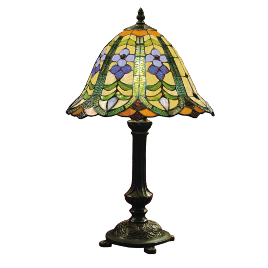 Clayre & Eef | Tiffany Tafellamp Groen, Blauw ø 30x48 cm E27/max 1x60W | 5LL-8838