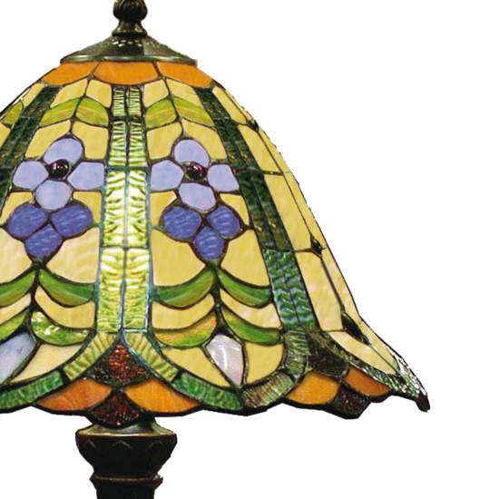 Clayre & Eef | Tiffany Tafellamp Groen, Blauw ø 30x48 cm E27/max 1x60W | 5LL-8838