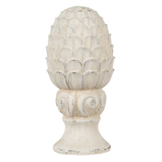 Clayre & Eef | Decoratie Dennenappel Beige ø 10x18 cm | 6TE0394