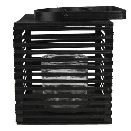 Clayre & Eef | Windlicht Zwart 21x21x25 cm | 6RO0586L