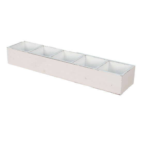 Clayre & Eef | Houten kistje Wit 54x12x7 cm | 6H1988W