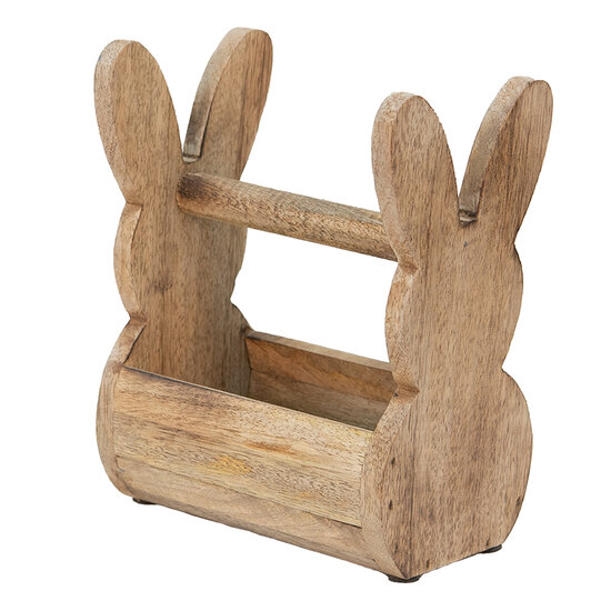 Clayre & Eef | Houten kistje Konijn Bruin 16x12x25 cm | 6H2157L