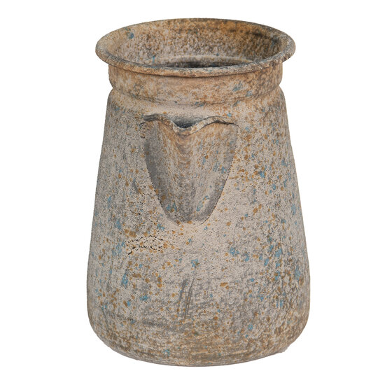 Clayre & Eef | Decoratieve kan Grijs 18x12x16 cm | 6Y4994