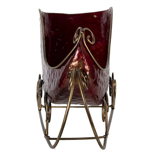 Clayre & Eef | Decoratie Slee Rood 36x18x22 cm | 6Y4442