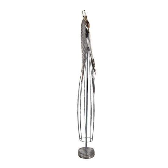 Clayre & Eef | Decoratie Beeld Engel Grijs 28x15x97 cm | 5Y0942