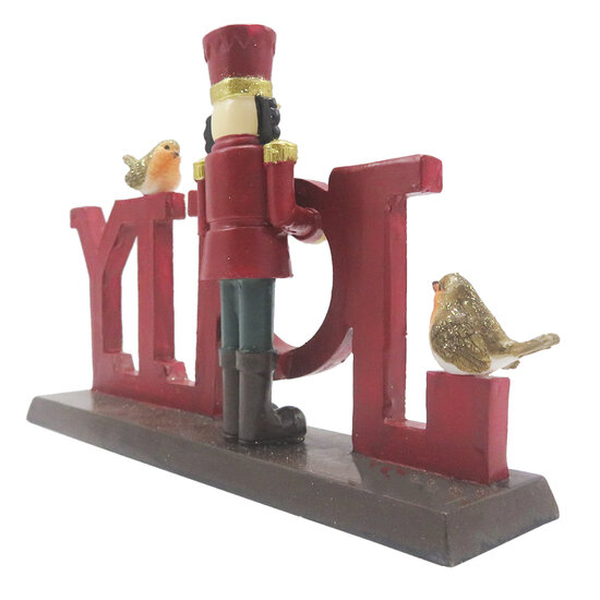 Clayre & Eef | Kerstdecoratie Beeld Rood 18x4x11 cm | 6PR4847