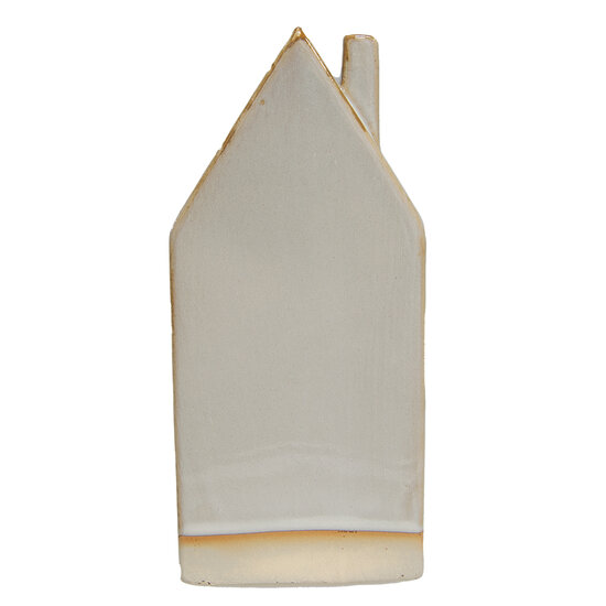 Clayre &amp; Eef   | Decoratie Huisje met LED Beige 8x5x18 cm | 6CE1504