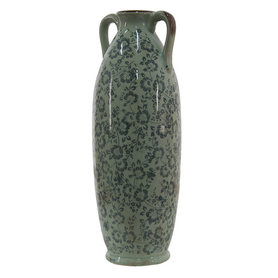 Clayre & Eef | Decoratie Vaas Groen ø 16x45 cm | 6CE1393L