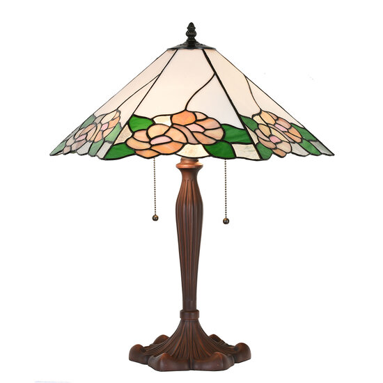 Clayre & Eef | Tiffany Tafellamp 44x61x64 cm E27/max 2x60W | 5LL-1213
