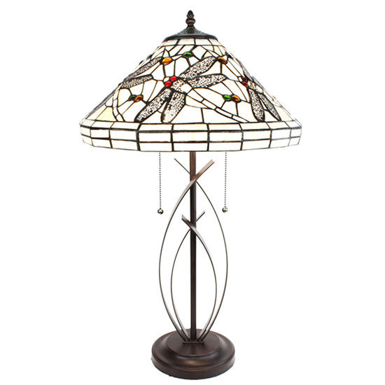 Clayre & Eef | Tiffany Tafellamp ø 41x69 cm E27/max 2x60W | 5LL-6287