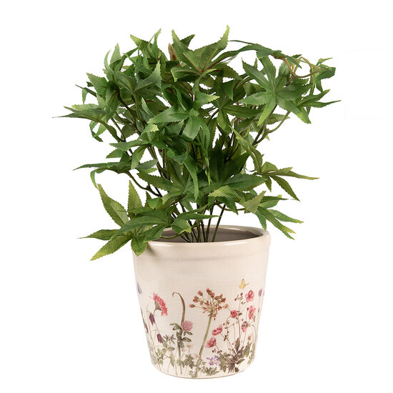 Clayre & Eef | Bloempot Binnen Roze, Beige ø 14x13 cm | 6CE1555M