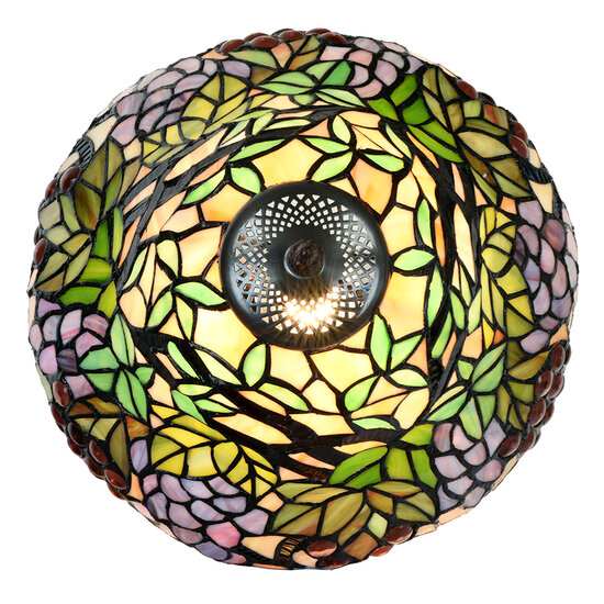 Clayre & Eef | Tiffany Tafellamp Groen, Blauw ø 30x48 cm E27/max 1x60W | 5LL-789