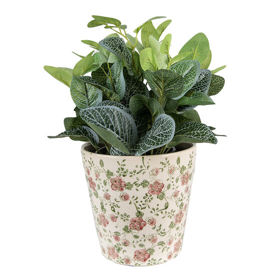 Clayre & Eef | Bloempot Binnen Roze, Beige ø 19x18 cm | 6CE1566L