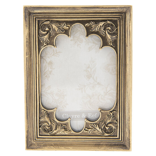 Clayre & Eef | Fotolijst Goudkleurig 13x2x18 cm / 10x15 cm | 2F0561