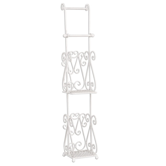 Clayre & Eef | WC Rolhouder Hangend Wit 17x17x97 cm | 4Y0232W