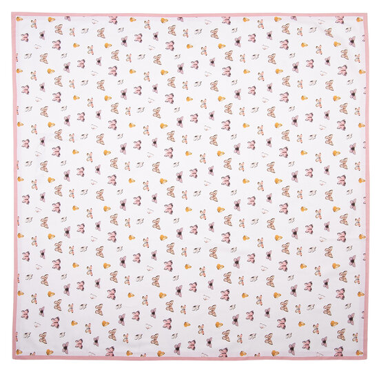 Clayre & Eef | Tafelkleed Beige Roze 150x250 cm | BPD05