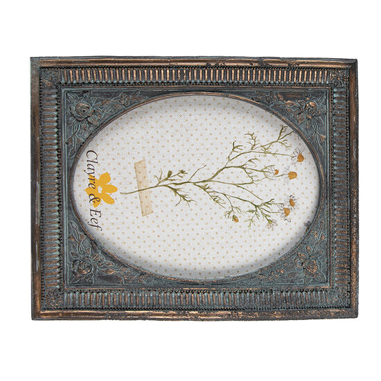 Clayre & Eef | Fotolijst Groen 17x2x21 cm / 13x18 cm | 2F0985
