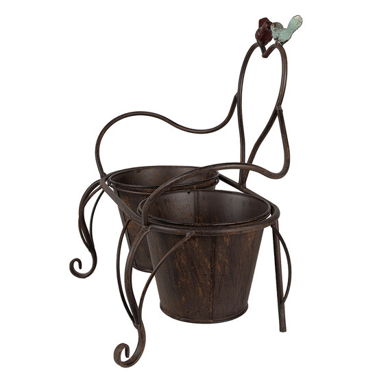Clayre & Eef | Planthouder Bruin 39x18x39 cm | 6Y5436