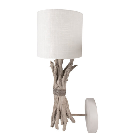 Clayre & Eef | Wandlamp Beige Bruin 33x26x43 cm E27/max 1x60W | 6LMC0065