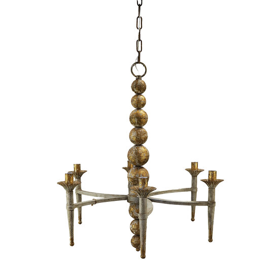 Clayre & Eef | Hanglamp Beige 69x61x79 cm E14/max 6x25W | 5LMP365