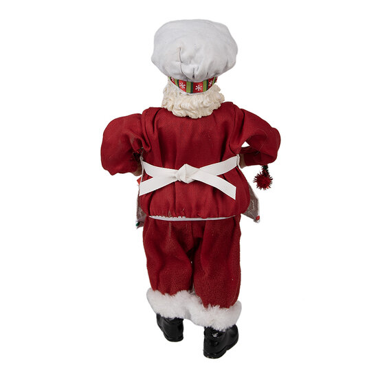 Clayre & Eef | Kerstdecoratie Kerstman Rood 16x8x28 cm | 65216