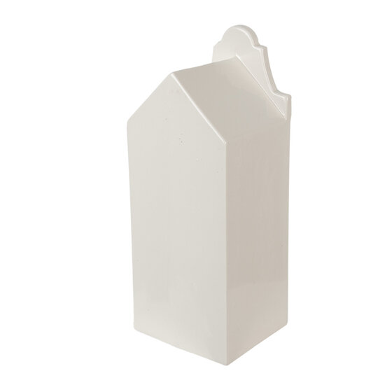 Clayre & Eef | Decoratie Huisje met LED Beige, Goudkleurig 7x6x16 cm | 6CE1599M