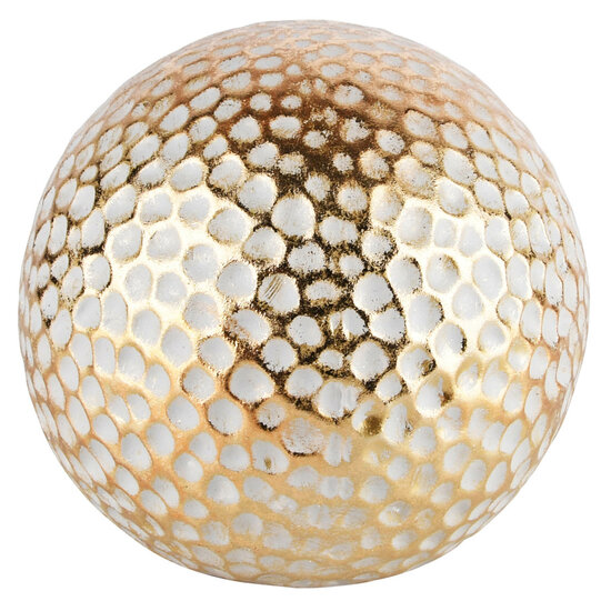 Dekoratief | Decobol goud, keramiek, 13x13x12cm | A220613