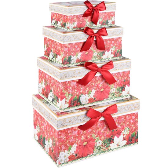 Dekoratief | Set 4 dozen 'Classic Santa', karton, 23x16x12cm | A225882