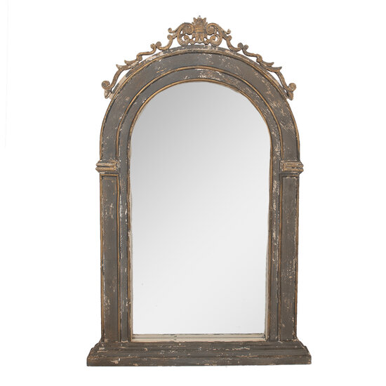 Clayre & Eef | Wandspiegel Grijs Beige 73x7x115 cm | 52S297