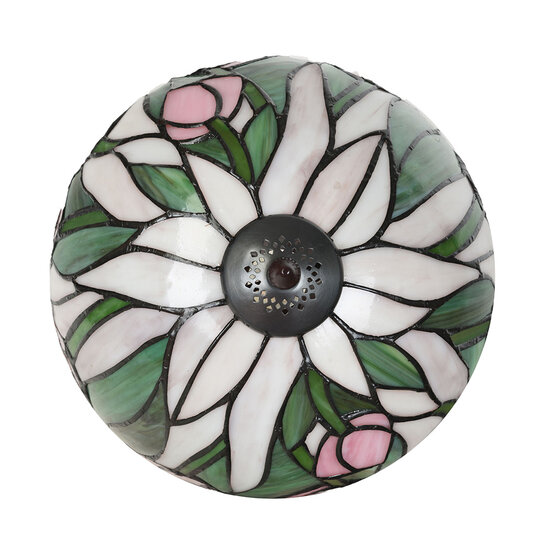 Clayre & Eef | Tiffany Tafellamp Roze ø 27x40 cm E14/max 1x40W | 5LL-6307